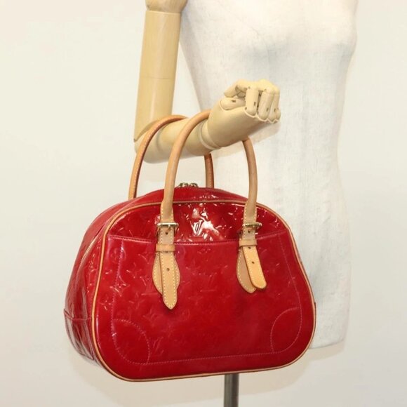 LOUIS VUITTON Monogram Vernis Summit Drive Bag Pomme D'amour - Picture 1 of 16
